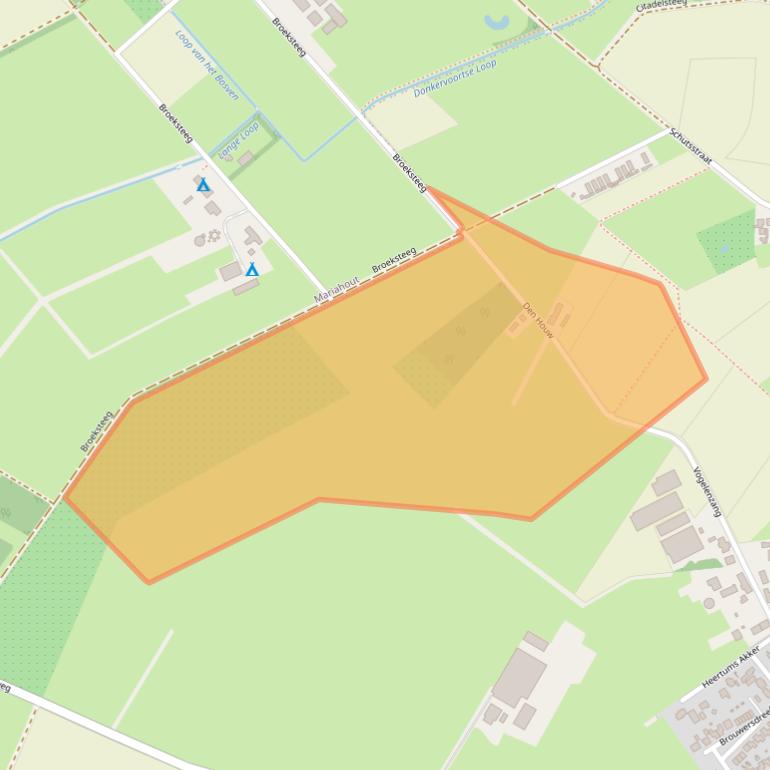 Kaart van postcodegebied 5737PZ.