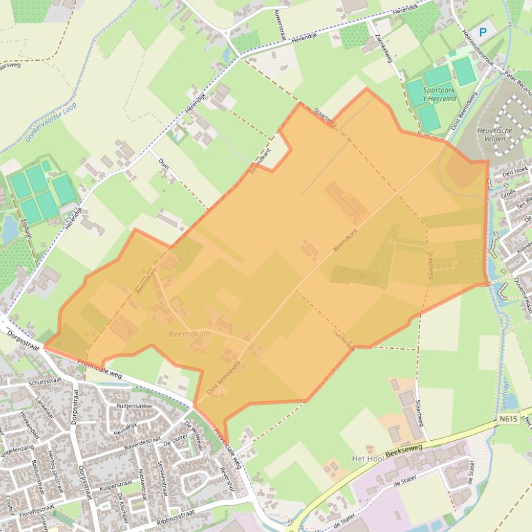 Kaart van postcodegebied 5737RB.