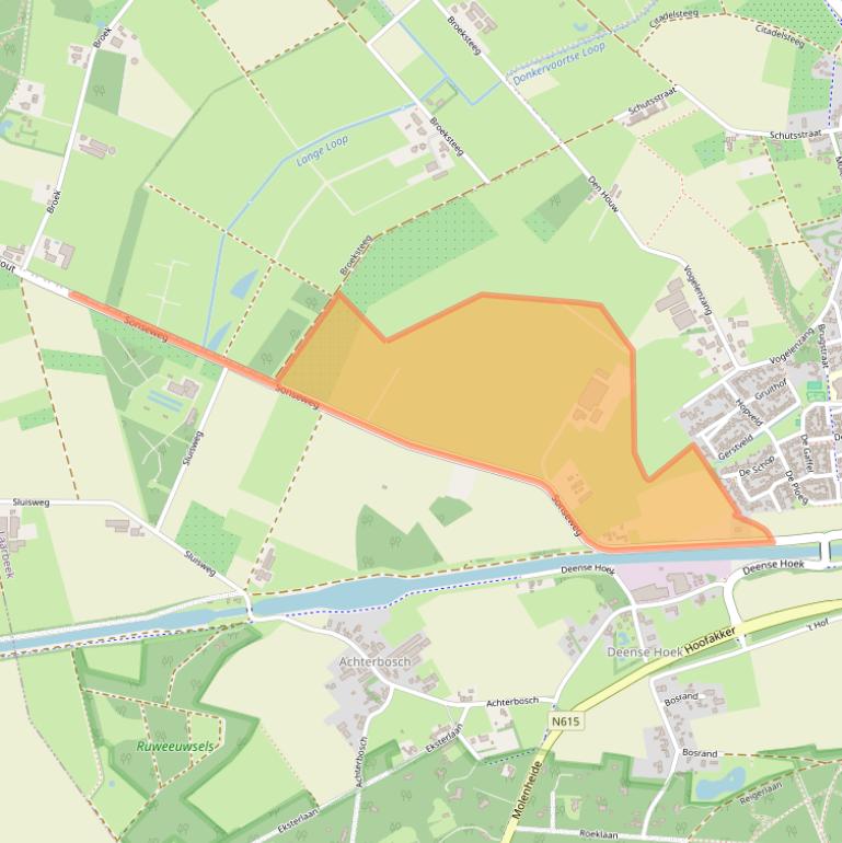 Kaart van postcodegebied 5737RG.
