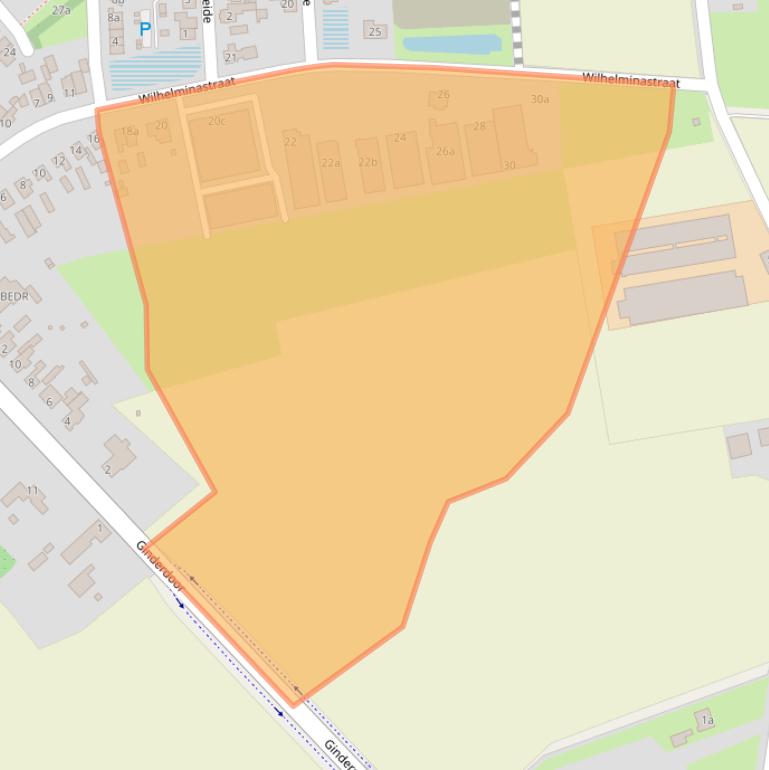 Kaart van postcodegebied 5738AE.