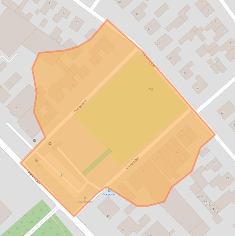 Kaart van postcodegebied 5738AP.