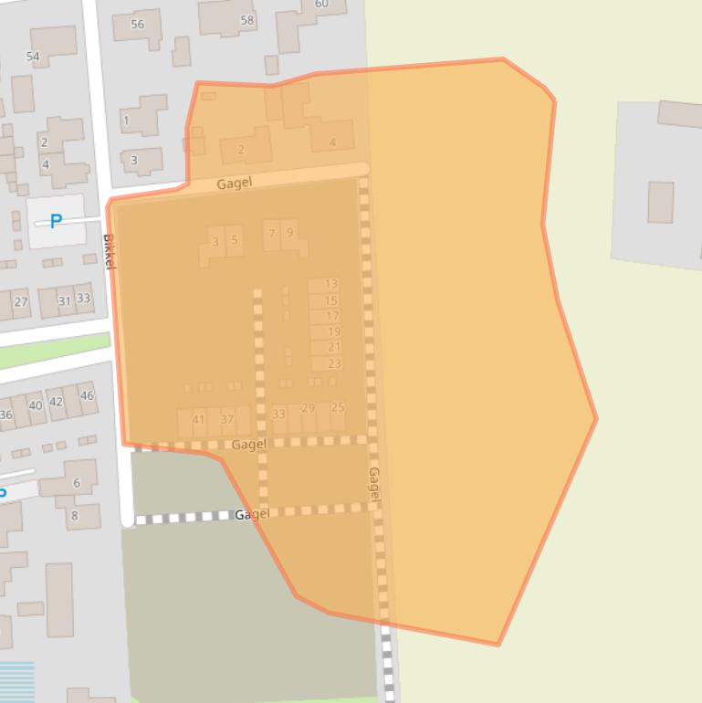 Kaart van postcodegebied 5738CZ.