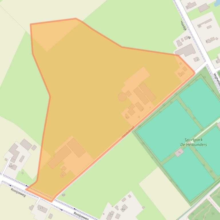 Kaart van postcodegebied 5738RM.