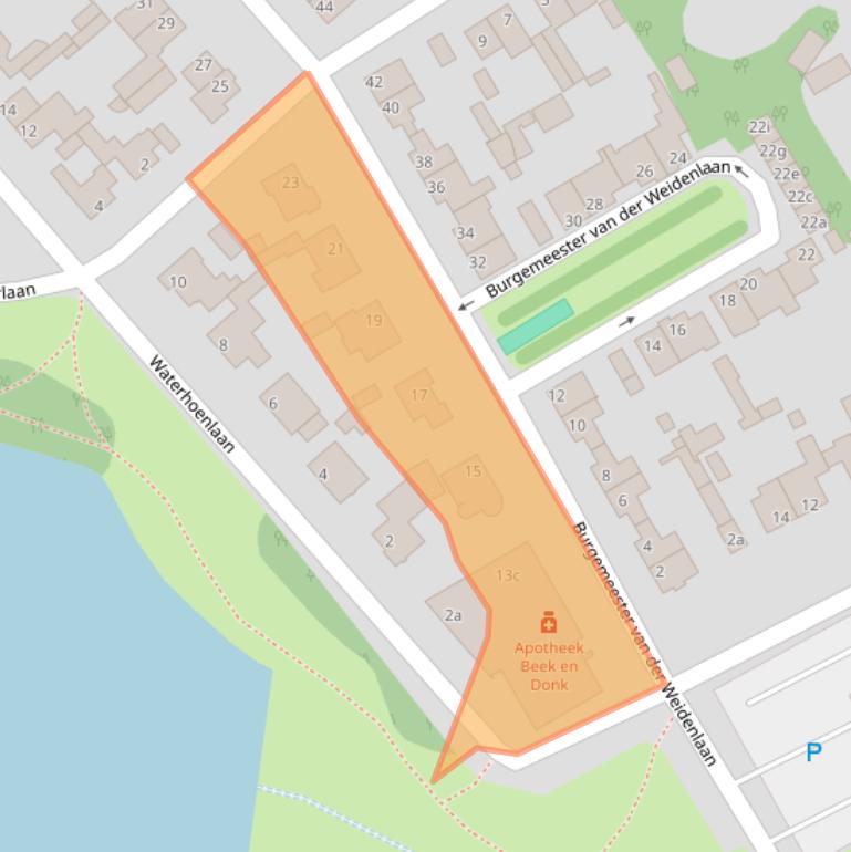 Kaart van postcodegebied 5741AR.