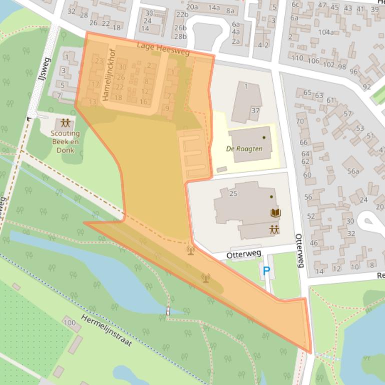 Kaart van postcodegebied 5741BD.