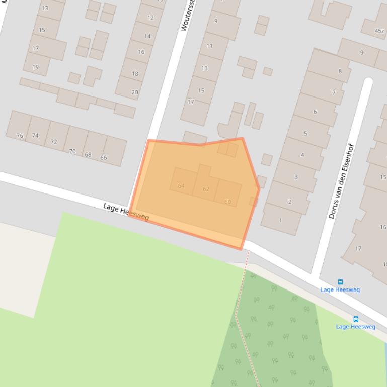 Kaart van postcodegebied 5741BM.