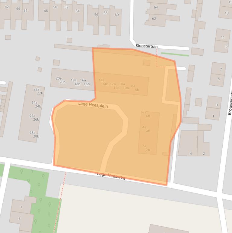 Kaart van postcodegebied 5741BR.