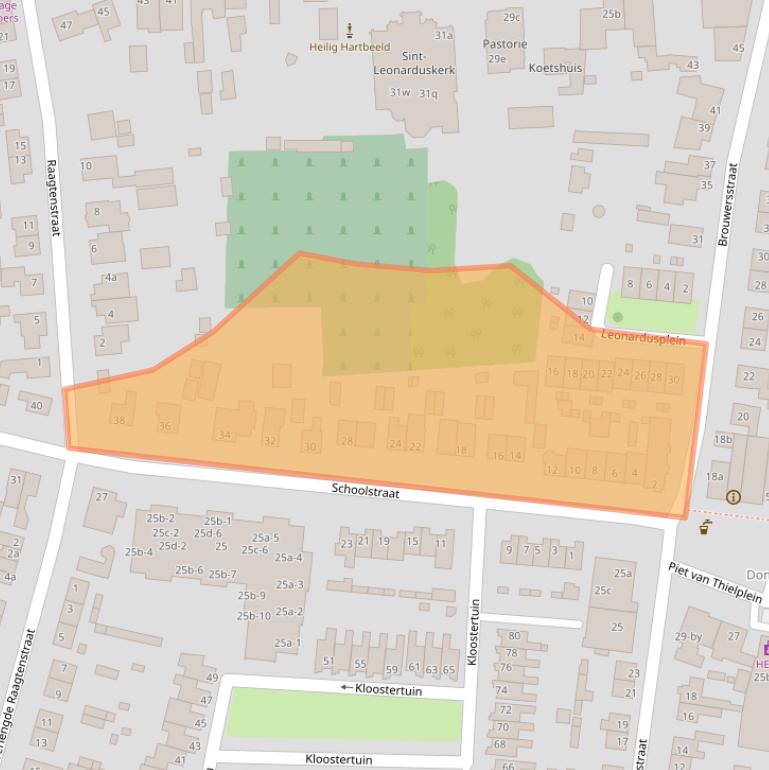 Kaart van postcodegebied 5741CV.
