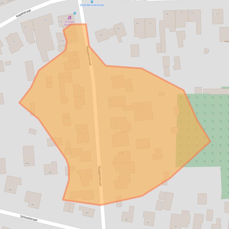Kaart van postcodegebied 5741CX.