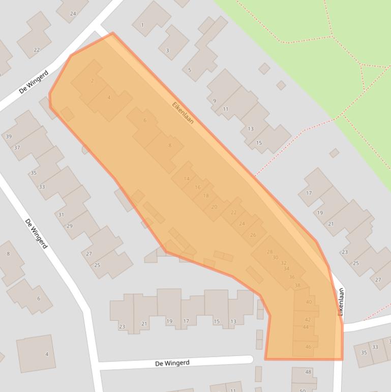 Kaart van postcodegebied 5741DA.