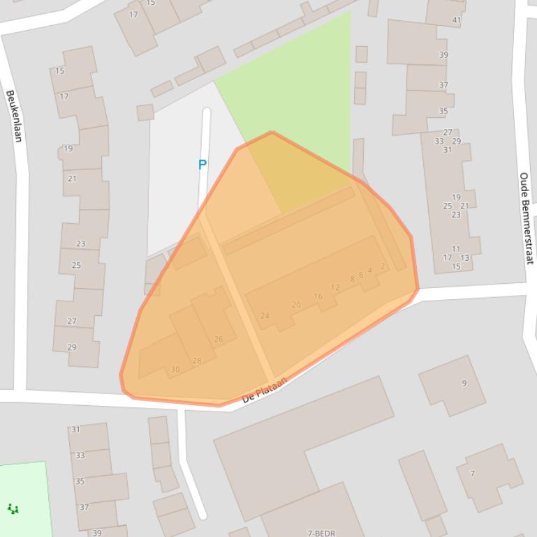 Kaart van postcodegebied 5741DM.