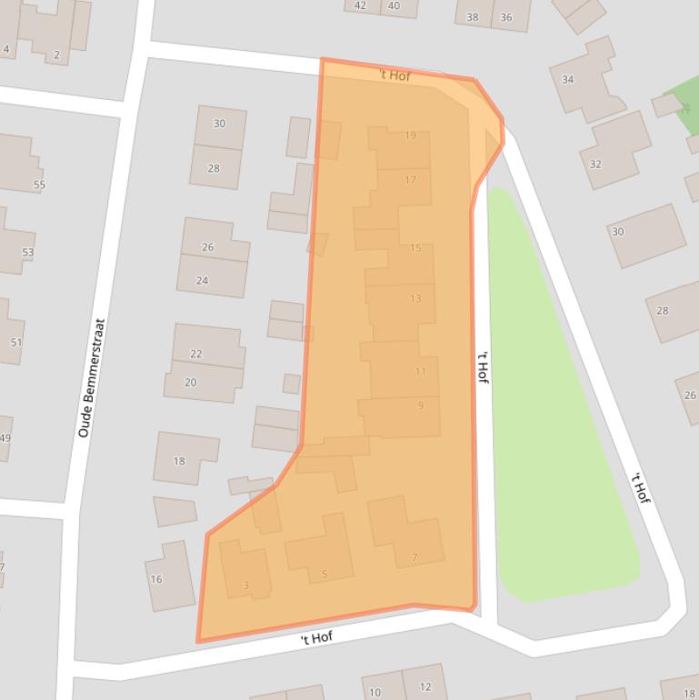 Kaart van postcodegebied 5741EC.