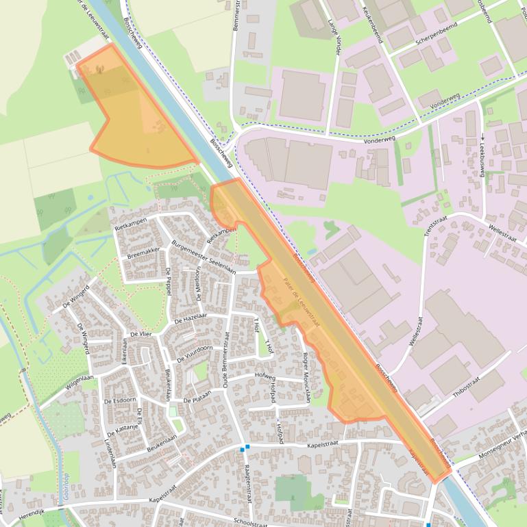 Kaart van postcodegebied 5741EE.