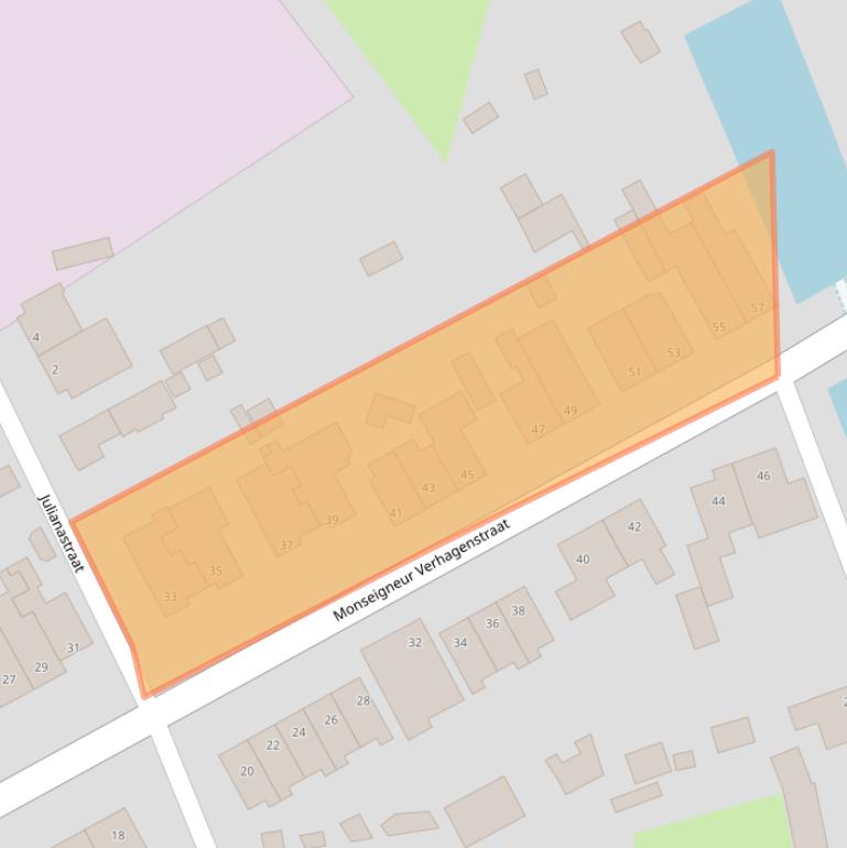 Kaart van postcodegebied 5741EH.