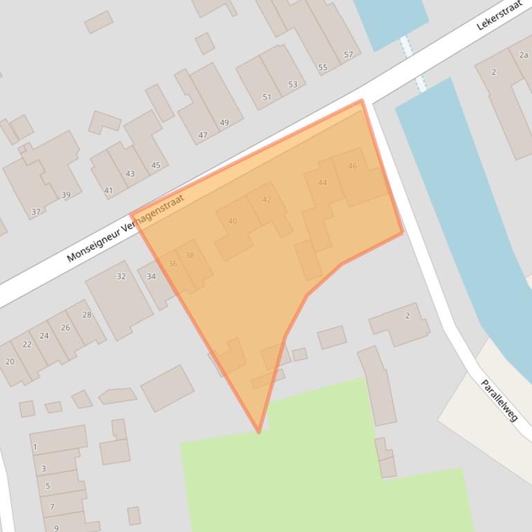 Kaart van postcodegebied 5741EL.