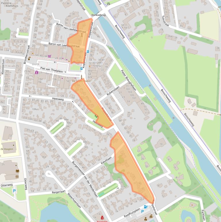 Kaart van postcodegebied 5741GB.