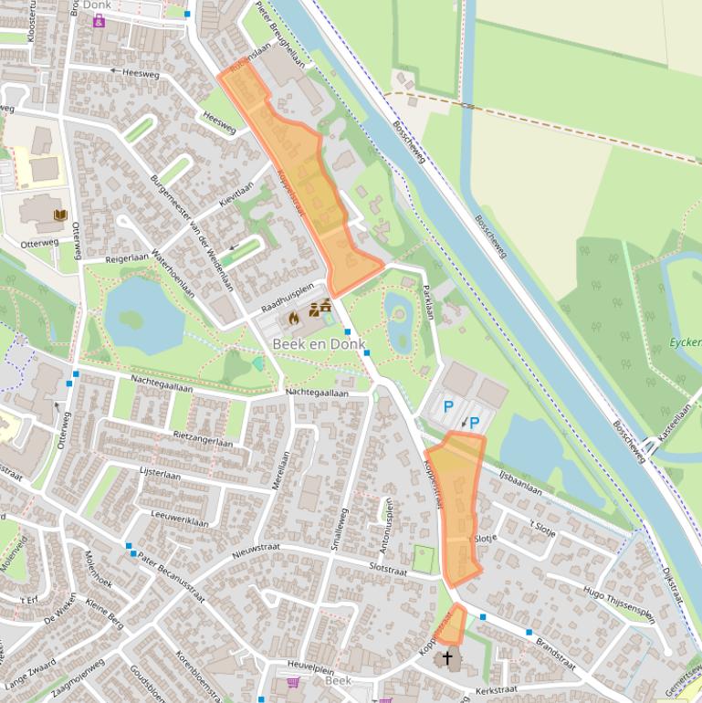 Kaart van postcodegebied 5741GC.