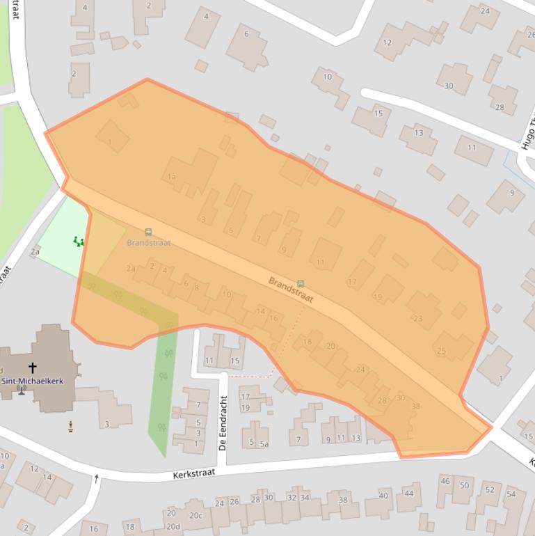 Kaart van postcodegebied 5741GH.