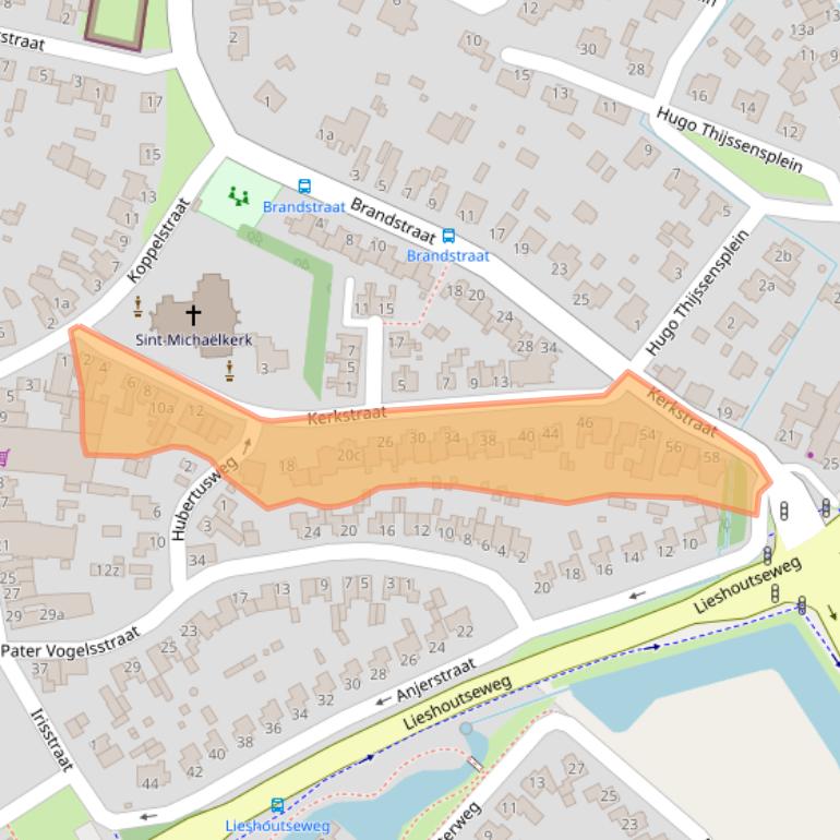 Kaart van postcodegebied 5741GL.