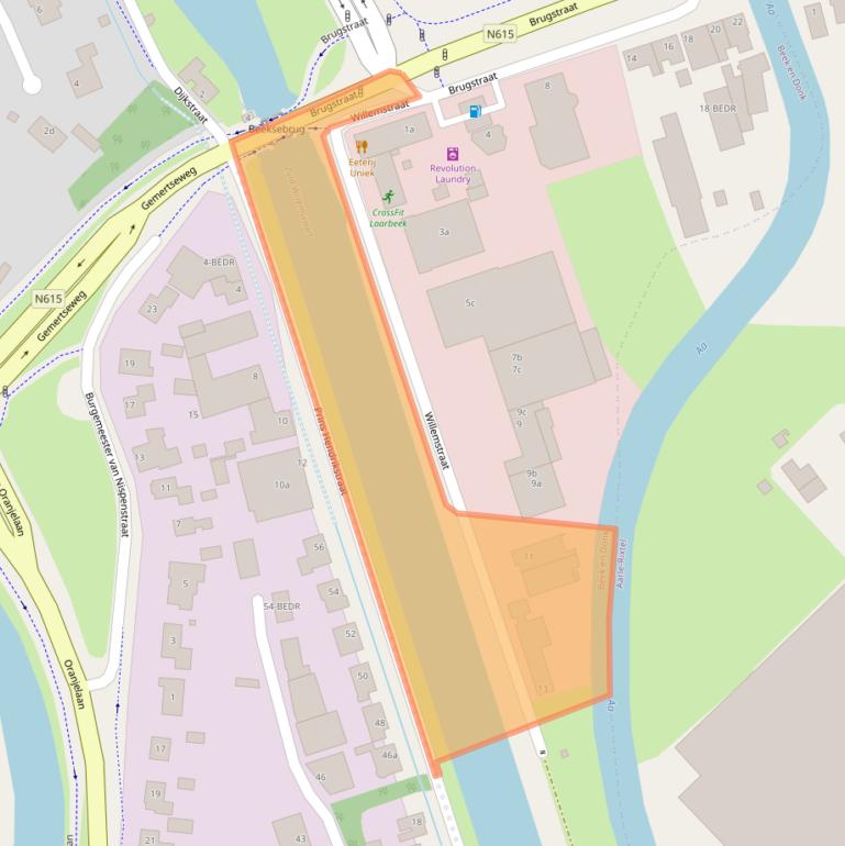 Kaart van postcodegebied 5741GS.