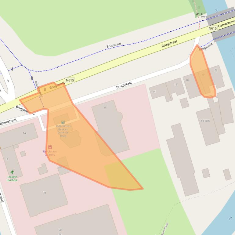 Kaart van postcodegebied 5741GT.