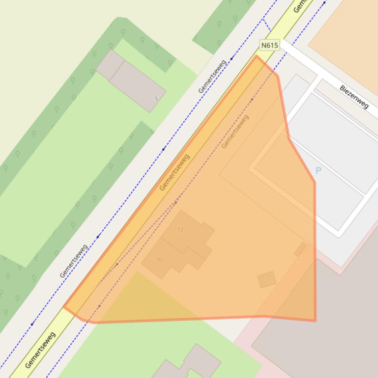 Kaart van postcodegebied 5741GZ.