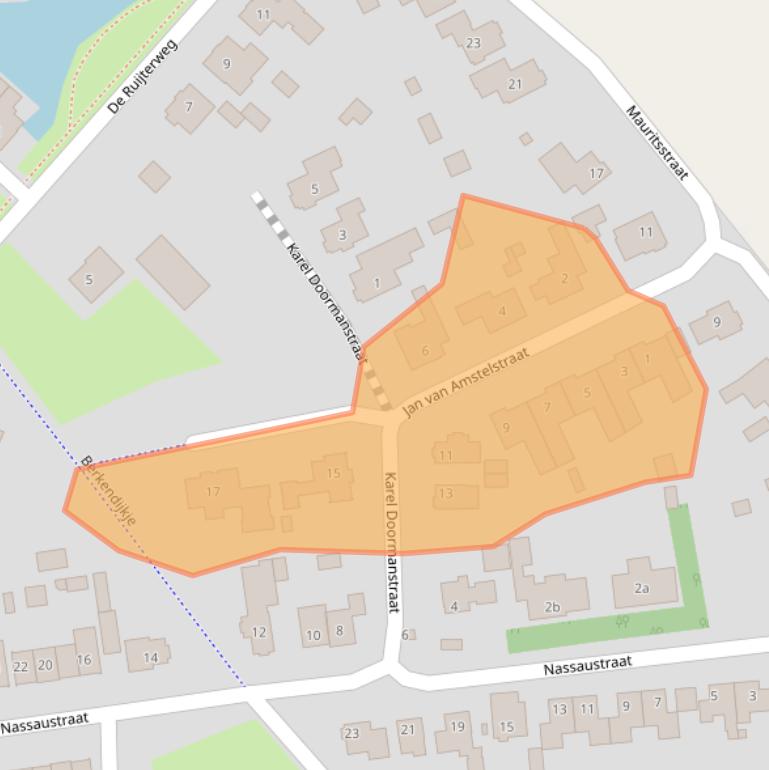 Kaart van postcodegebied 5741HA.