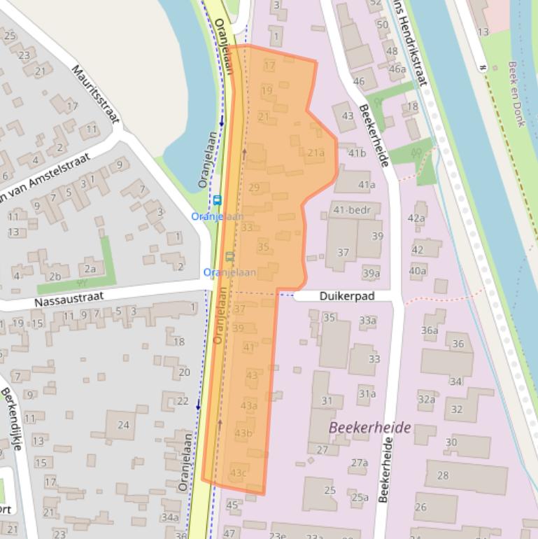 Kaart van postcodegebied 5741HD.