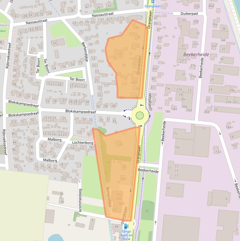 Kaart van postcodegebied 5741HG.