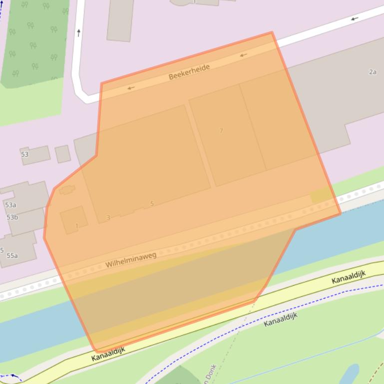 Kaart van postcodegebied 5741HL.