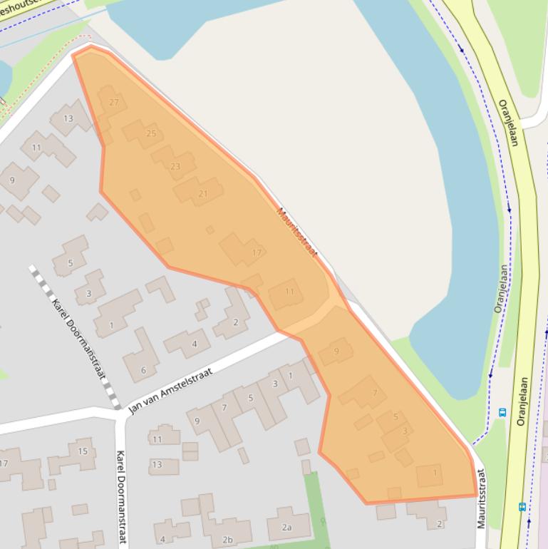 Kaart van postcodegebied 5741HT.