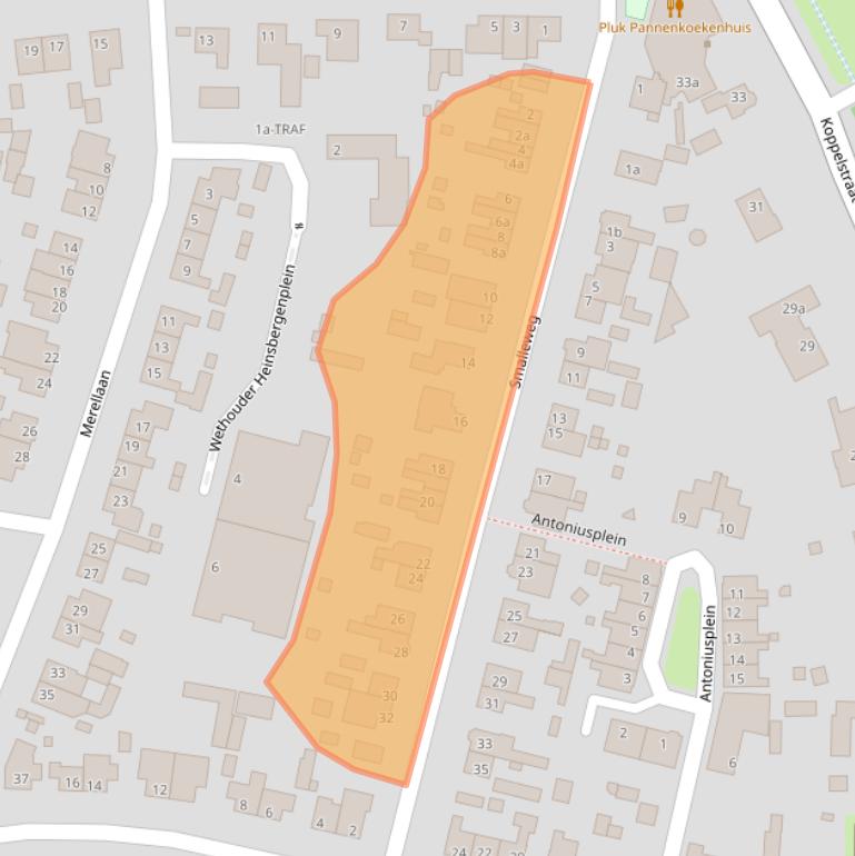 Kaart van postcodegebied 5741JN.