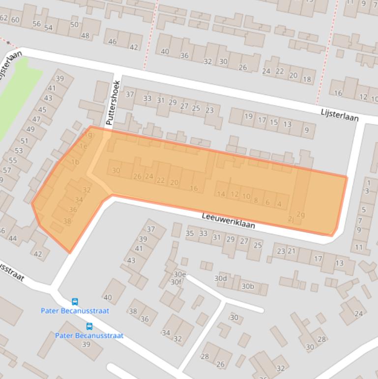 Kaart van postcodegebied 5741KV.