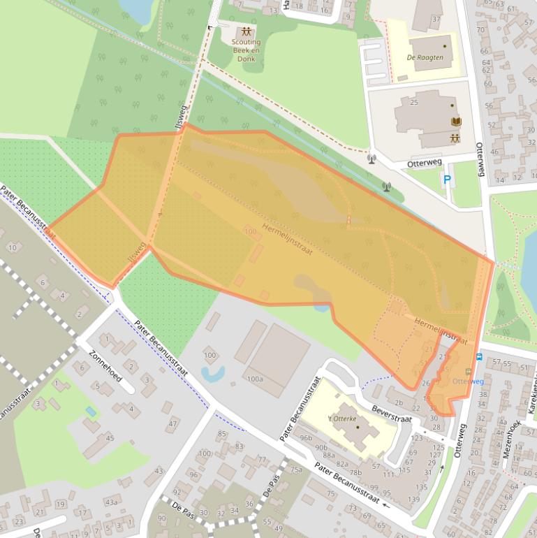 Kaart van postcodegebied 5741KZ.