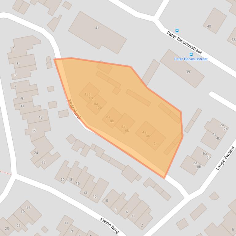 Kaart van postcodegebied 5741LP.