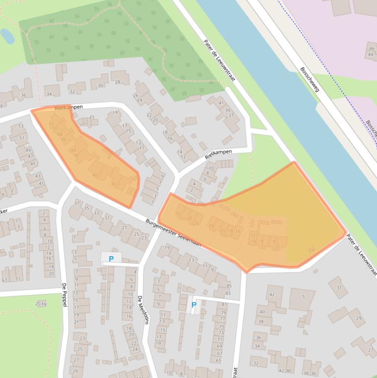Kaart van postcodegebied 5741MB.