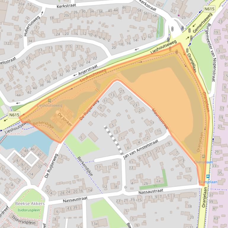 Kaart van postcodegebied 5741MM.