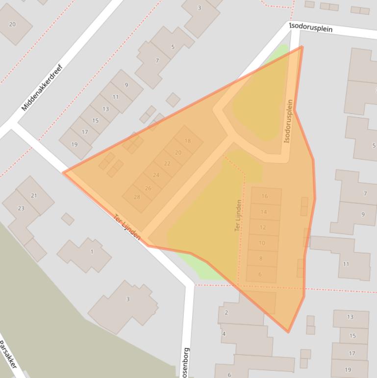 Kaart van postcodegebied 5741MR.