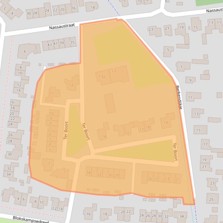 Kaart van postcodegebied 5741MZ.