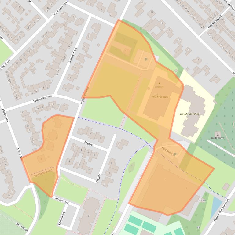 Kaart van postcodegebied 5741ND.