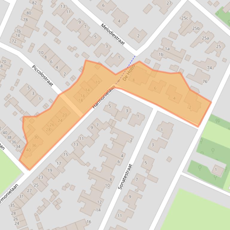 Kaart van postcodegebied 5741NR.