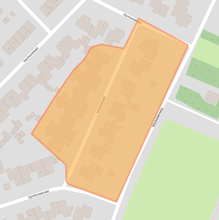 Kaart van postcodegebied 5741NT.