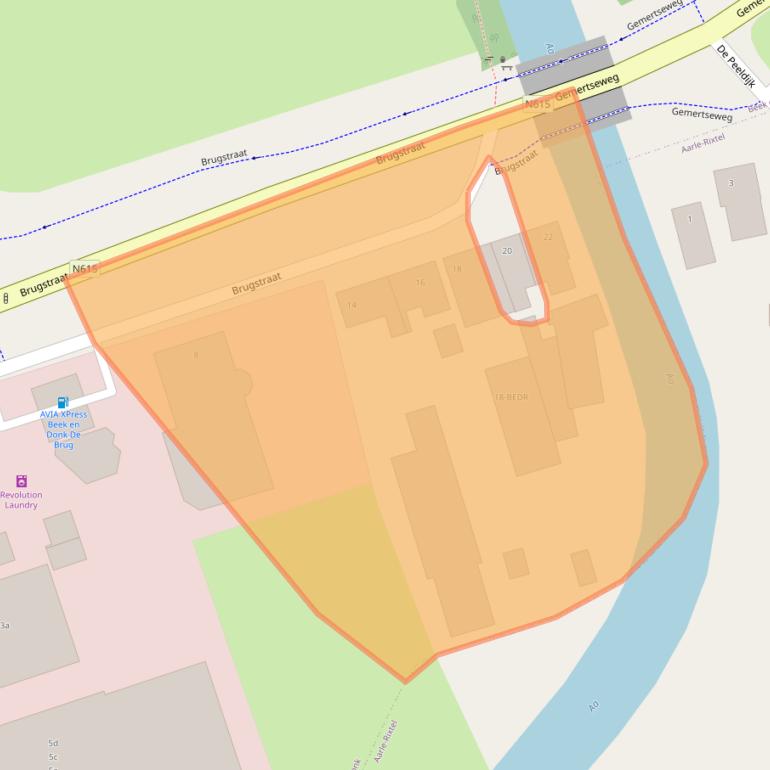 Kaart van postcodegebied 5741PB.