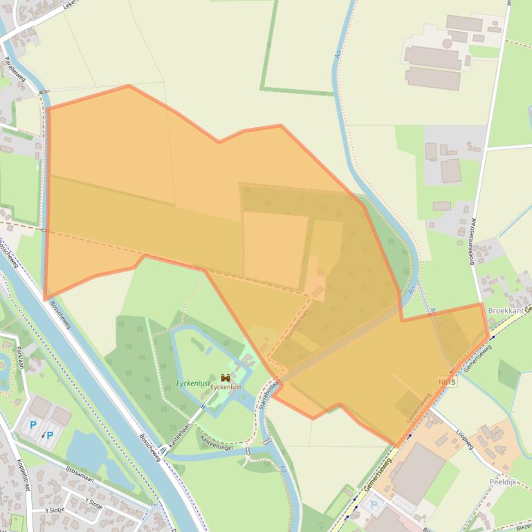 Kaart van postcodegebied 5741PH.