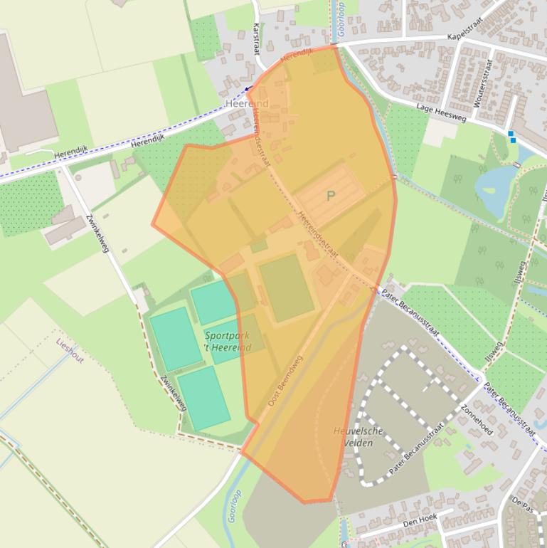 Kaart van postcodegebied 5741RB.