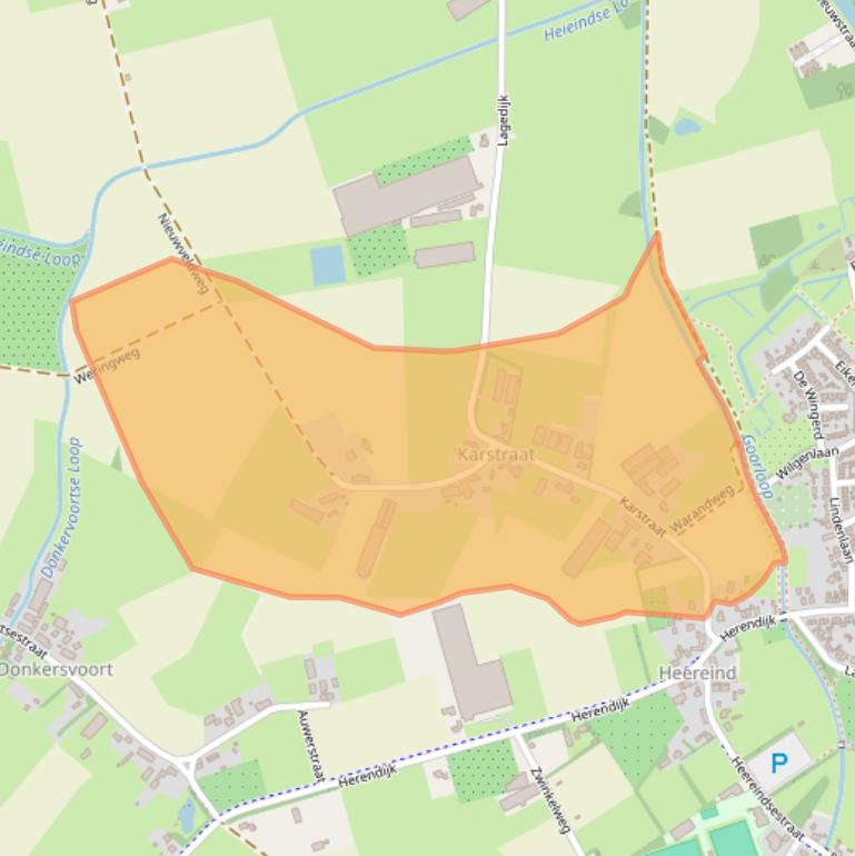 Kaart van postcodegebied 5741RD.
