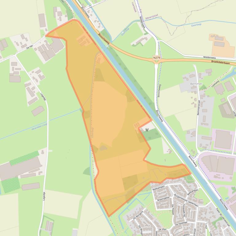 Kaart van postcodegebied 5741RH.
