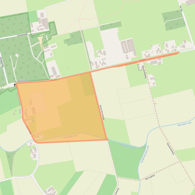 Kaart van postcodegebied 5741RK.