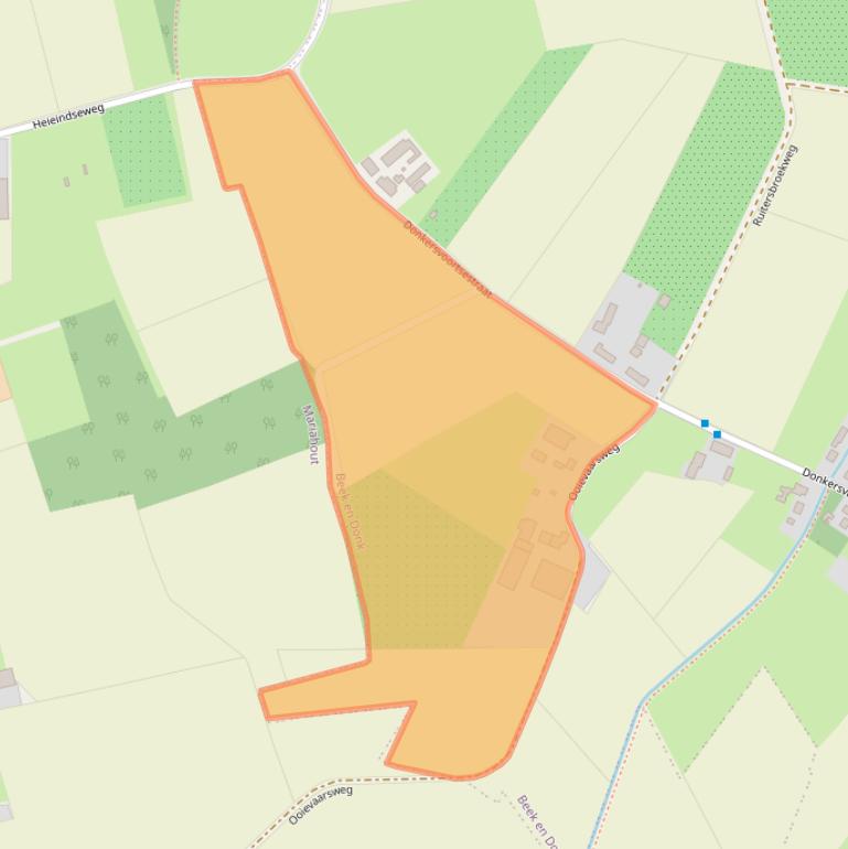 Kaart van postcodegebied 5741RM.