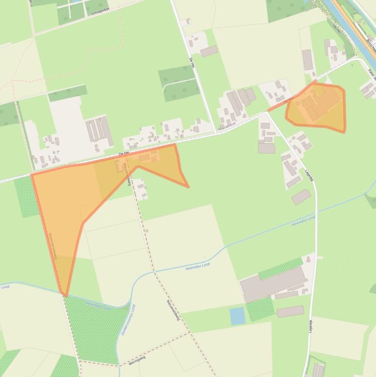 Kaart van postcodegebied 5741RT.